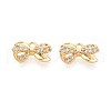 Brass Micro Pave Cubic Zirconia Charms KK-N263-86G-1
