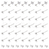 Unicraftale 100Pcs 304 Stainless Steel Ball Post Stud Earring Findings STAS-UN0056-35-1
