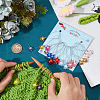 20Pcs 10 Colors Star Transparent Acrylic Pendant Stitch Markers HJEW-NB00043-3