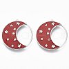 Brass Micro Pave Cubic Zirconia Pendants KK-R130-036-02P-NF-1