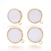 Brass Stud Earring Findings X-KK-S345-270C-G-2