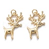 Christmas Real 18K Gold Plated Brass Micro Pave Cubic Zirconia  Pendants KK-A154-18G-1