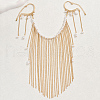 Elegant Imitation Pearl Beaded Iron Tassel Face Body Chains for Women Party and Special Occasion OG3122-3