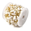 Handmade Natural White Jade Chip Beaded Chains CHC-F020-09G-09-3