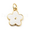 Rack Plating Brass Enamel Charms X-KK-G387-09G-2