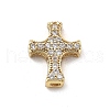 Brass Micro Pave Clear Cubic Zirconia Pendants KK-L228-37G-02-1