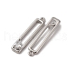 Brass Micro Pave Clear Cubic Zirconia Pendants KK-Z112-35P-2