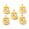Opaque Resin Pendants RESI-P043-01P-03-1
