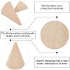 Fingerinspire 10Pcs 5 Style Wooden Ring Displays RDIS-FG0001-18-4