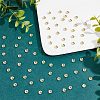 Beebeecraft 100Pcs Brass Bead Cap KK-BBC0003-85-4