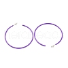 Tarnish Resistant Baking Paint 201 Stainless Steel Half Hoop Earrings EJEW-P185-A01-01-2
