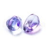 Transparent Glass Charms X-GLAA-O017-02G-2