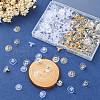 200Pcs 3 Style Brass & Plastic Ear Nuts KK-YW0001-65-5