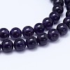 Natural Amethyst Round Bead Strands G-M212-6mm-03C-1