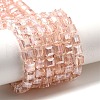 Electroplate Glass Beads Strands EGLA-D018-6x6mm-32-2