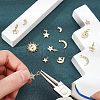 SUPERFINDINGS 14Pcs 7 Style Brass Micro Pave Cubic Zirconia Charms ZIRC-FH0001-10-3