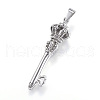 304 Stainless Steel Big Pendants STAS-G126-07AS-2