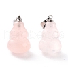 Natural Rose Quartz Pendants G-G846-01C-2