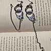 Handcuffs Alloy Curb Chain Dangle Stud Earrings FS-WG10D04-01-2