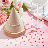 Beebeecraft 160Pcs 2 Colors Brass Crimp Bead Cover FIND-BBC0003-66-4