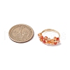 Natural Carnelian Finger Rings RJEW-TA00198-01-3