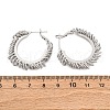 Brass Hoop Earrings EJEW-R025-31P-5