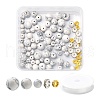 96Pcs Synthetic Howlite Round Beads Kit for DIY Jewelry Making DIY-FS0002-02-1