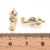 Brass Micro Pave Cubic Zirconia Pendants KK-N261-16G-3