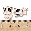 Alloy Enamel Puppy Links ENAM-O001-09G-3