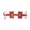 Imitation Austrian Crystal Bicone Beads Braided Bead Bracelets for Women BJEW-MZ00177-01-2