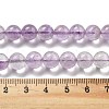 Natural Amethyst Round Bead Strands G-L411-12-8mm-4