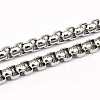 Tarnish Resistant 304 Stainless Steel Box Chains CHS-L001-29-7mm-1