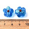 Handmade Silver Foil Glass Lampwork Beads FOIL-T001-02H-2