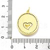 Rack Plating Brass Micro Pave Cubic Zirconia Pendants KK-D359-23G-3