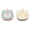 Alloy Enamel Pendants ENAM-N054-74A-3