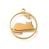304 Stainless Steel Pendants STAS-S144-04E-1