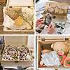 Rectangle Wooden Memory Keepsake Boxes with Lids CON-WH0101-022-6