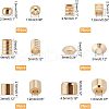 SUPERFINDINGS 170Pcs 6 Style Brass Beads KK-FH0002-15-6