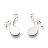 Non-Tarnish 201 Stainless Steel Charms STAS-C017-09P-2