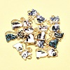 10Pcs Alloy Enamel Pendants ENAM-FS0001-83-7