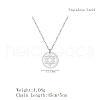 Stylish Stainless Steel Star of David Pendant Necklace for Women's Daily Wear NW9851-2-2