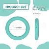 9Pcs Ring Food Grade Eco-Friendly Silicone Focal Beads JX895I-2