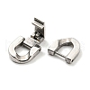Non-Tarnish 304 Stainless Steel Fold Over Clasps STAS-D026-01A-P-2