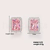 Fashionable Versatile Earrings With Exquisite Sparkle And Shimmering Ice Sugar Design QA7438-2-1