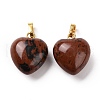 Natural Mahogany Obsidian Pendants G-I311-A24-G-1