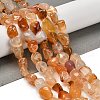 Natural Carnelian(Dyed & Heated) Beads Strands G-P497-01C-69-2