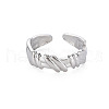 304 Stainless Steel Empaistic Open Cuff Rings RJEW-N038-044P-1