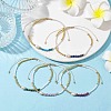 5Pcs Natural Gemstone Beaded Bracelets BJEW-JB10212-2