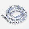 Electroplate Glass Beads Strands EGLA-A034-J4mm-M07-2