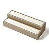2Pcs 2 Styles Imitation Leather Jewelry Ring Display Stands ODIS-K005-07-1
